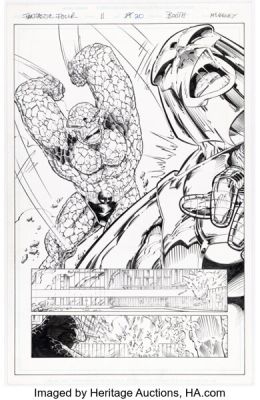 Brett Booth and Tom McWeeney Fantastic Four #11 Story Page 20 Original Art (Marvel, 1997).