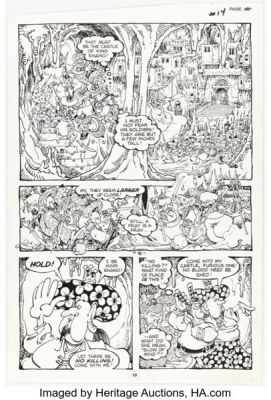 Sergio Aragonés Groo the Wanderer #26 Story Page 10 Original Art (Marvel, 1987). | Heritage