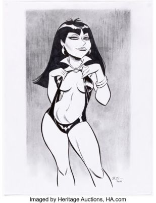 Bruce Timm - Vampirella Specialty Illustration Original Art (2021). | Heritage