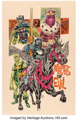 Alex Riegel - The Masters of Evil Illustration Original Art (2020). | Heritage