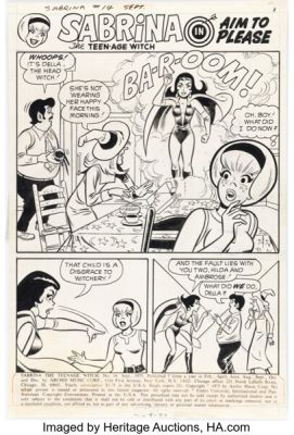 Bob Bolling and Joe SInnott Sabrina, the Teenage Witch #14 Story Page 1 Original Art (Archie, 1973). | Heritage