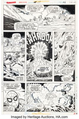 Sal Buscema, Mike Esposito, and Dave Hunt Marvel Two-in-One #17 Spider-Man Story Page 14 Original Art (Marvel, 1976). | Heritage