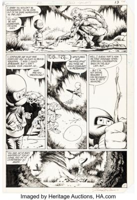 Shawn McManus The Saga of Swamp Thing #32 Story Page 11 Original Art (DC, 1985). | Heritage