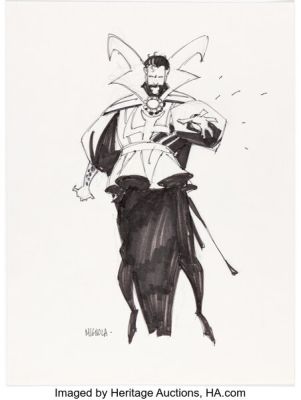Mike Mignola - Doctor Strange Illustration Original Art (undated). | Heritage
