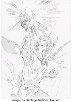 Neil Edwards - Doctor Strange Sketch Original Art (undated).
