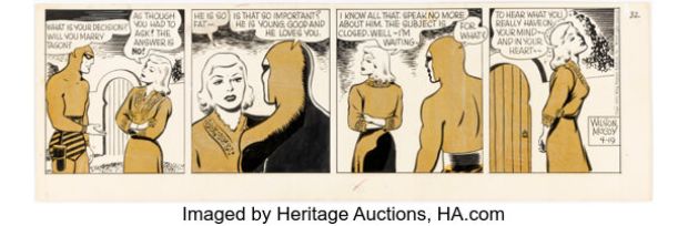 Wilson McCoy The Phantom Daily Comic Strip Original Art dated 4-19-55 (King Features Syndicate, 1955). | Heritage