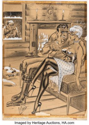 Bill Ward Snappy November 1960 Single Panel Gag Cartoon Illustration Original Art (Humorama, 1960). | Heritage