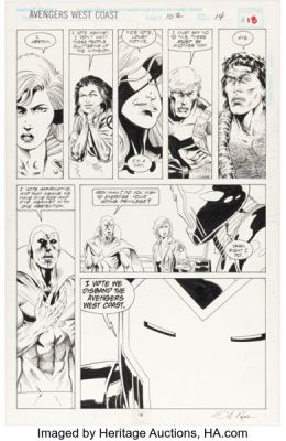 Dave Ross and Tim Dzon Avengers West Coast #102 Story Page 14 Original Art (Marvel, 1994). | Heritage