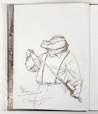 Guarnido Juanjo Blacksad Superbe... | GUARNIDO Juanjo Blacksad Superbe dédicace représentant... | Vermot et Associés