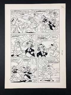 Topolino n° 1011 - Luciano Gatto - Tavola originale - Page volante - (1975) 