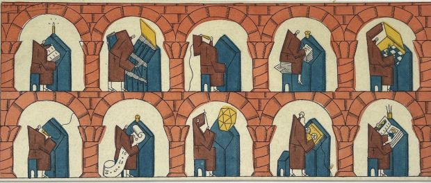 Philippe Weisbecker (Né En 1942) | Sans titre (Les moines), 1993 | misc / divers