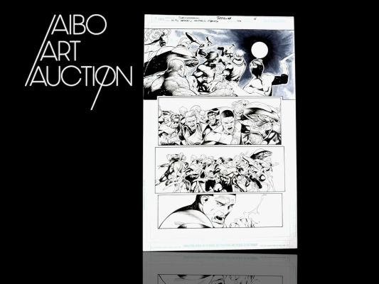 Rafa Sandoval Green... | Lot 52 - Rafa Sandoval Green lantern corps 43 Planche originale... | Aibo Art Auction