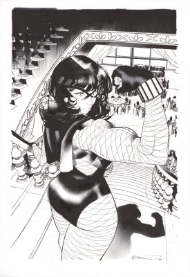 Infernal She-Hulk #9 Hellfire Costume Swap cover by Simone Di Meo | DiTullio Art Collective