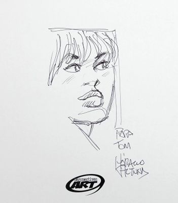 Altuna Horacio Voyeurs Dédicace... | Lot 8 - ALTUNA Horacio Voyeurs Dédicace représentant une femme... | Vermot et Associés