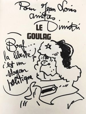 Dimitri Le Goulag Dédicace... | DIMITRI Le Goulag Dédicace pleine page sur l’album... | Vermot et Associés