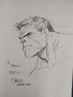 Hulk - Original drawing (sketch) by Jim Lee  - Page volante - (2006) | Catawiki