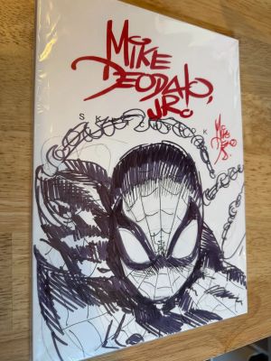 Mike Deodato Jr Original art on cover of Sketchbook Spider-Man | Comix Art Studio