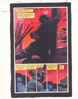 John Kalisz, Steve Yeowell, Wade Von Grawbadger - Starman #47 P.18 Color Guide Art - Death of Dudley Donovan Splash - 1998