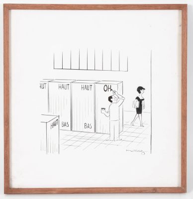 Henri Morez (1922-2017) Haut... | Lot 11 - Henri MOREZ (1922-2017) Haut Bas Encre sur papier. Signé... | Drouot Estimations