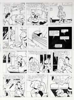 Trubert - Bécassine, planche n°9 Ã  l‘encre de Chine de l‘…