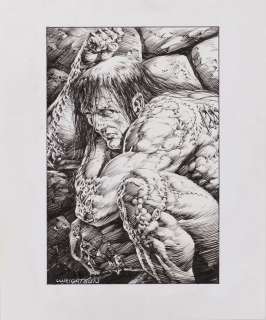 Bernie Wrightson signed original â€œFrankenstein’s Monsterâ€ illustration. | Profiles in History