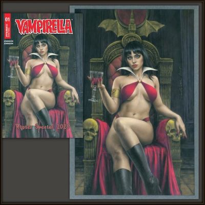 VAMPIRELLA WINTER SPECIAL 2026 #1 - COVER C - original pastel drawing by Celina