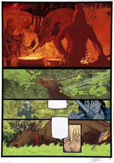 Pellejero | Âromm, planche n°32 Ã  la gouache de l’épisode … | Banque Dessinée