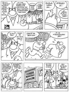 Geluck | Le Chat - Le Chat Ã  Angoulême Encre de Chine pour la planche parue | Millon