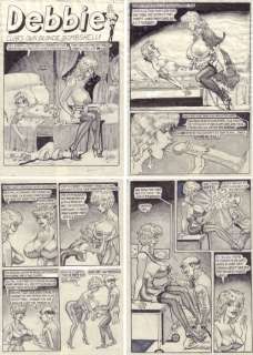 Debbie - set four comic art by Bill Ward, king of erotic cartoon - First edition | Catawiki