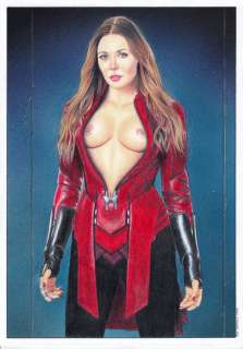 Avengers - Scarlet Witch as portrayed by Elizabeth Olsen - Loose page - unique work | Catawiki