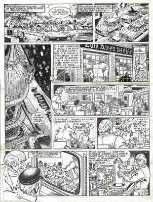 Raymond Reding = Eric Castel, Coup Dur ! Planche Originale À L’encre de Chine. Dimensions : 33 Cm X 45 Cm. | Lot 260 : Raymond Reding = Eric Castel, Coup dur ! planche originale à… | Septimus