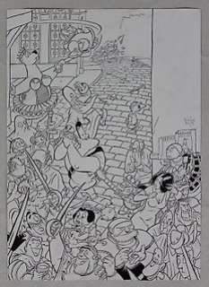 Hanco Kolk - Gilles de Geus - Originele Cover - Gilles de Geus - Integraal 3 - Format A3 - (2019)