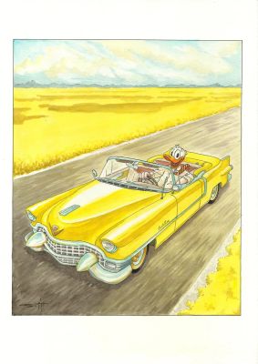 Donald Duck as Blacksad in “Amarillo” – Hand Signed | Corner4art