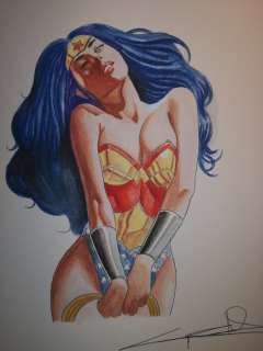 Wonderwoman - illustrazione originale - f.o A4 - Loose page - (2020) | Catawiki