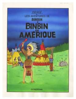 Geron, Jacques - Dessin original couleur - Binbin en Amérique - (1980) | Catawiki