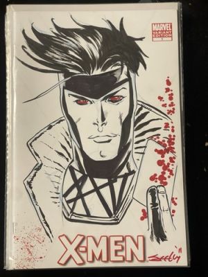 Marvel X-Men Gambit Sketch by Tim Seeley!! | eBay US (Buy It Now)
