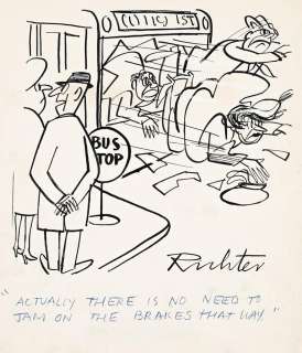 MISCHA RICHTER Lot of 10 cartoons for Field Publications. | Swann Galleries