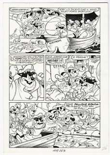 Topolino #1547 - Sergio Asteriti - original page "Topolino e la moneta di Creta" - Loose page - (1985) | Catawiki