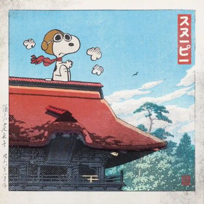 Snoopy at Kencho-ji Temple 建長寺のスヌーピー | Corner4art