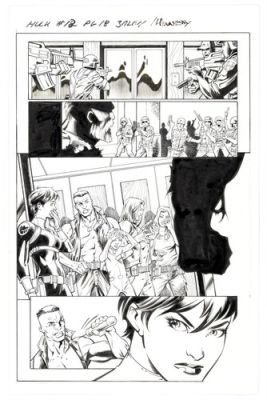 Incredible Mark Bagley Andrew Hennessy Hulk #12 Page Maria Hill Agent Of Shield | eBay US (Buy It Now)