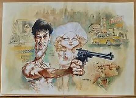 Maëster - Dessin original couleur - Taxi Driver - (2013)