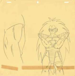 Toriyama Akira - Dragon Ball | Dragon Ball Z – DBZ – Raditz – correction genga – 4086 | La Galerie de la Bande Dessinée