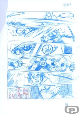 Sylvain Repos | Yojimbot, Volume 1, Storyboard Page 119 - Original Artwork by Sylvain Repos | Pulp’s Art