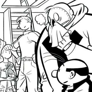 Schwartz, Olivier - Dessin original - L’inspecteur Bayard - Dans la gueule du dragon - (2003) | Catawiki