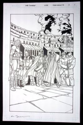 Defenders of the Earth #3 pg1-Dark Destiny-Alex Sanchez Art-Group in City SPLASH | eBay US (Buy It Now)