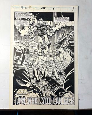 Marvel Comics Presents 155 War Machine Original Art Page John Czop