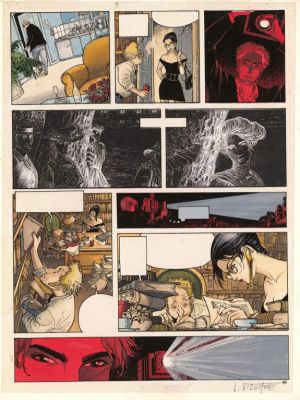 Laurent Vicomte | Bleu de mise en couleur pour la planche n°15 - L’Appel - Sasmira | Daniel Maghen