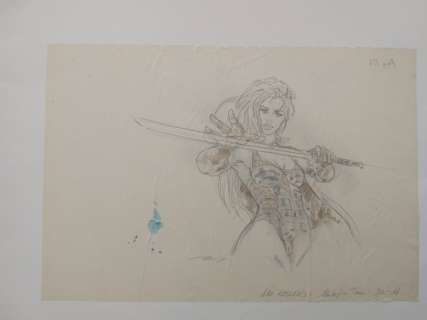 Luis Royo - illustrazione originale "110 katane" - Loose page | Catawiki