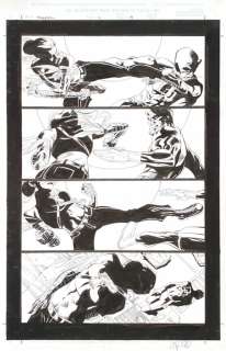 Joe Quesada / Jimmy Palmiotti - Daredevil #11 p.19 Daredevil and Echo FIRST FIGHT 2000