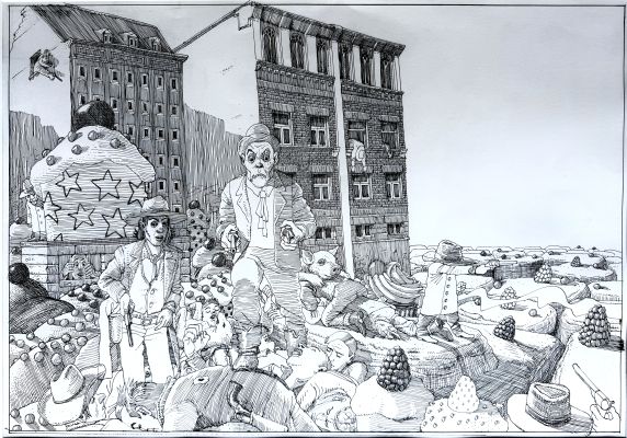 Victor Meijer, original page from "The Boy and Death" from 2017 | Comic Art Masters